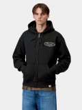 Casaco com Capuz Carhartt WIP Chez Preto Casaco com Capuz Carhartt WIP Chez Preto