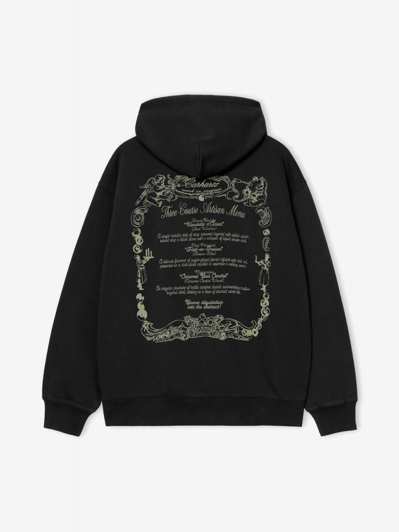 Casaco com Capuz Carhartt WIP Chez Preto Casaco com Capuz Carhartt WIP Chez Preto