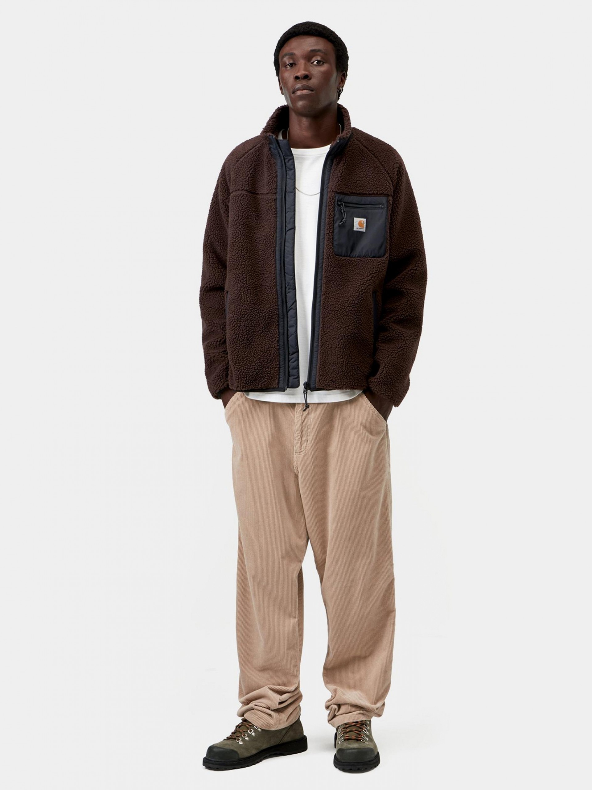 Casaco Carhartt WIP Prentis Liner Castanho