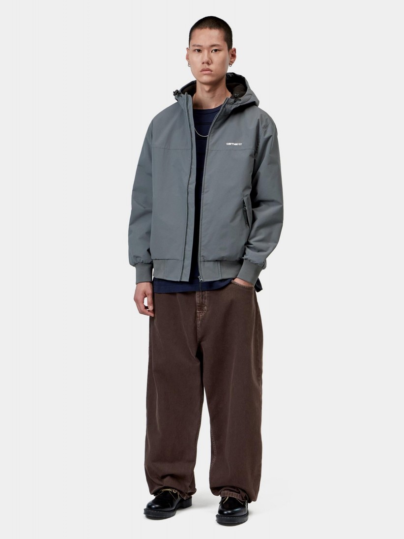 Carhartt WIP Sail Grey Hooded Jacket Carhartt WIP Sail Grey Hooded Jacket