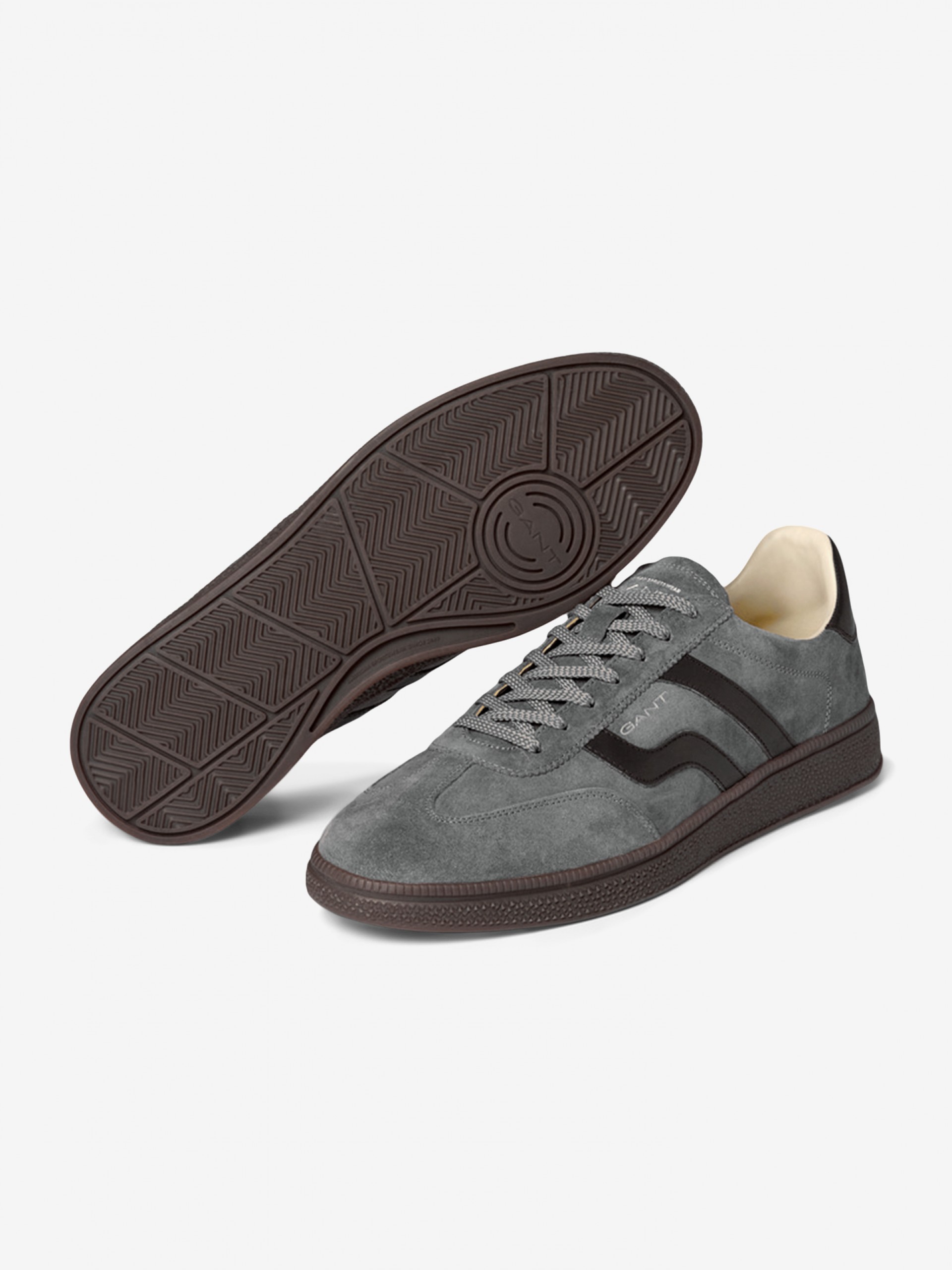 Zapatillas Gant Cuzmo Grises De Gamuza Para Hombre