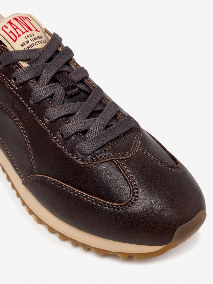 Gant Beja Brown Leather Sneakers For Women