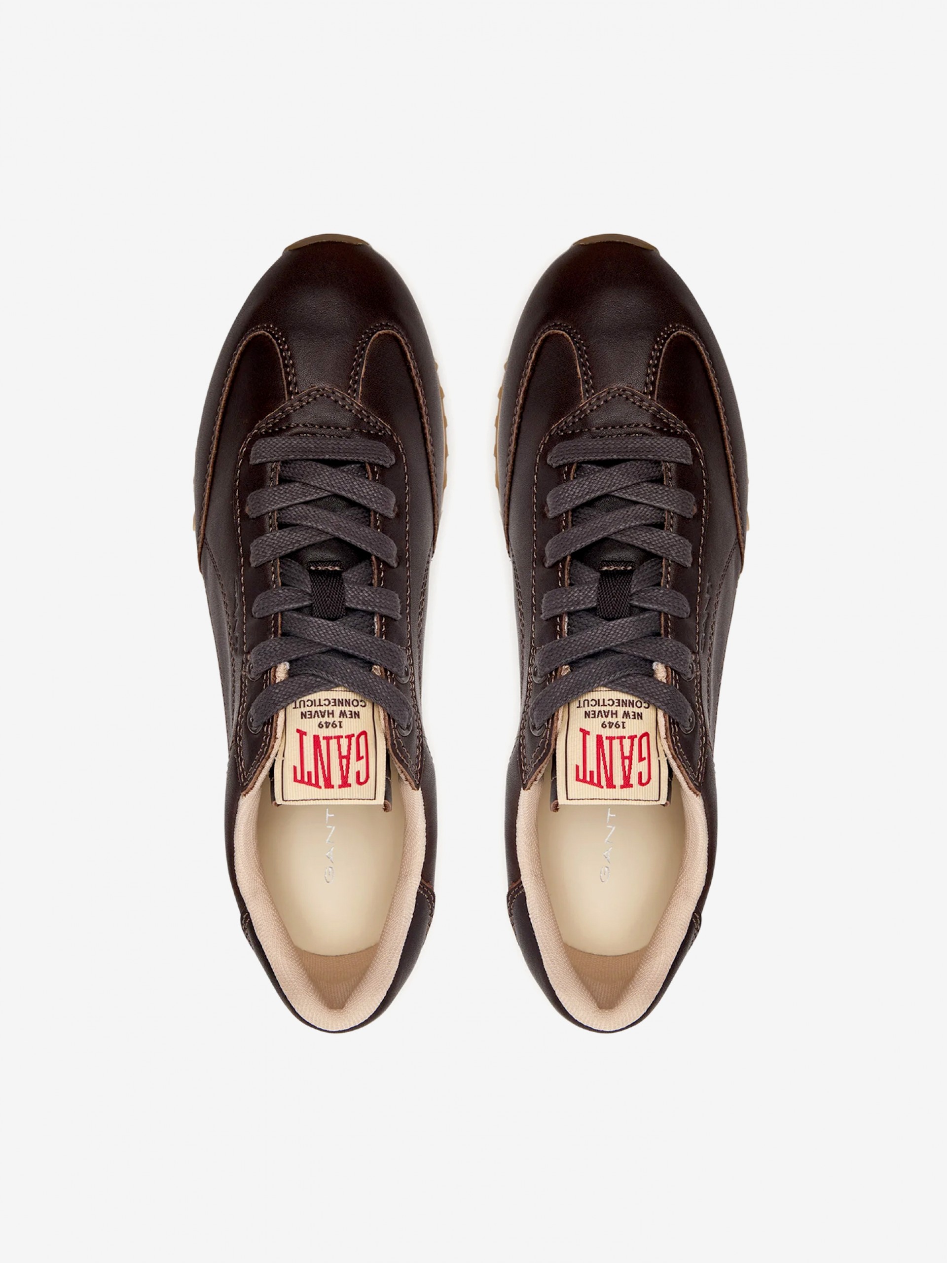 Gant Beja Brown Leather Sneakers For Women
