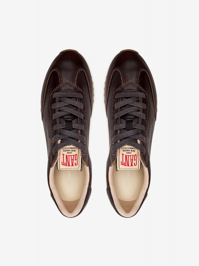 Gant Beja Brown Leather Sneakers For Women