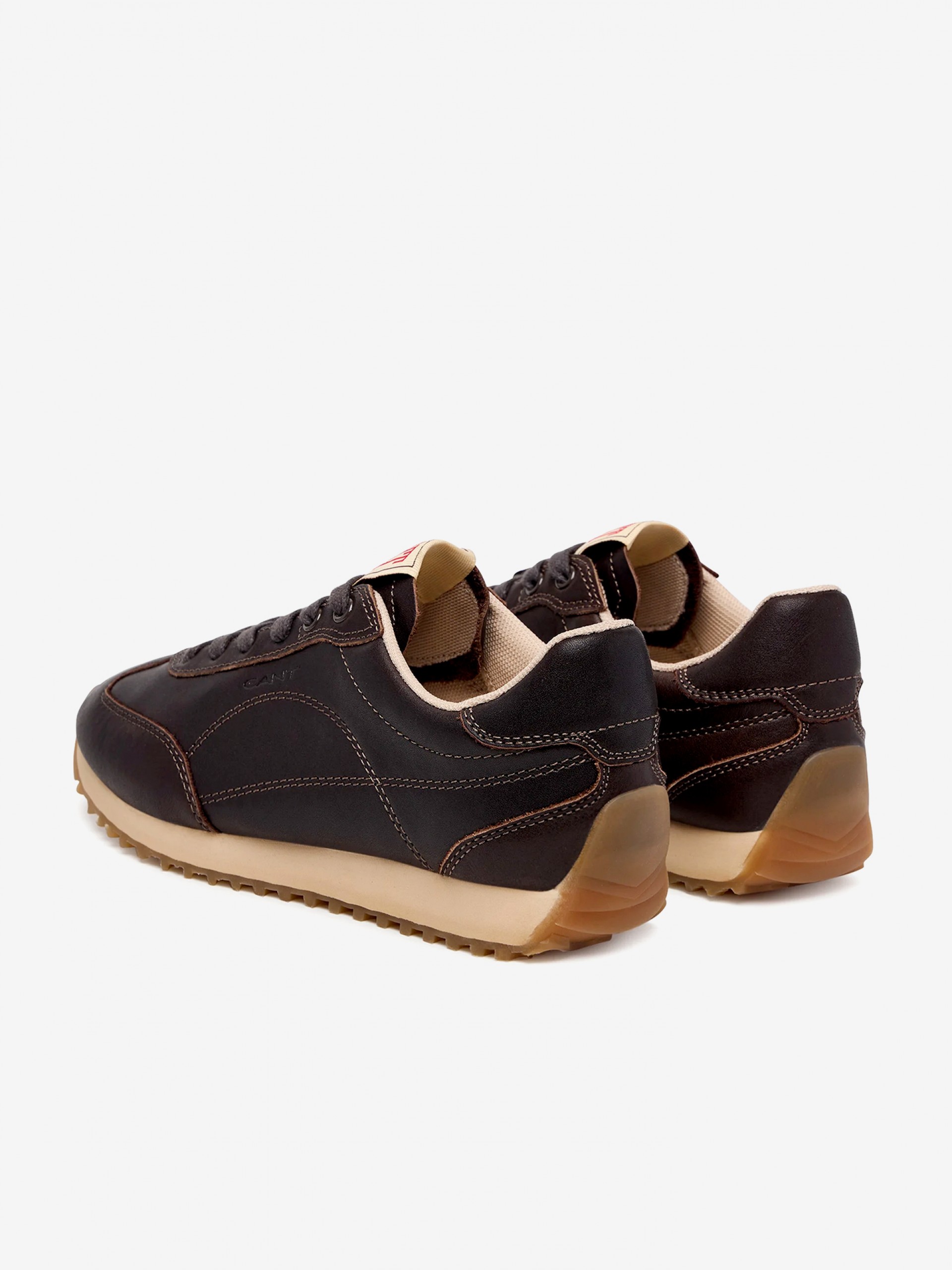 Gant Beja Brown Leather Sneakers For Women
