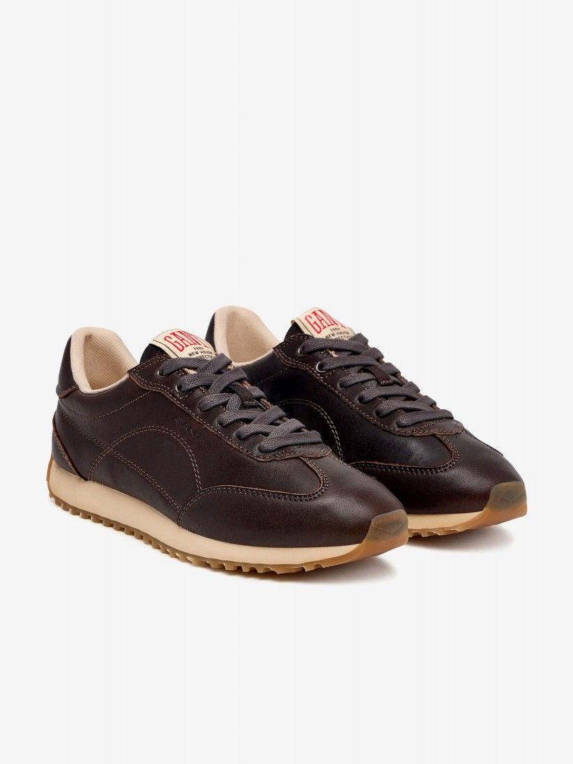 Gant Beja Brown Leather Sneakers For Women