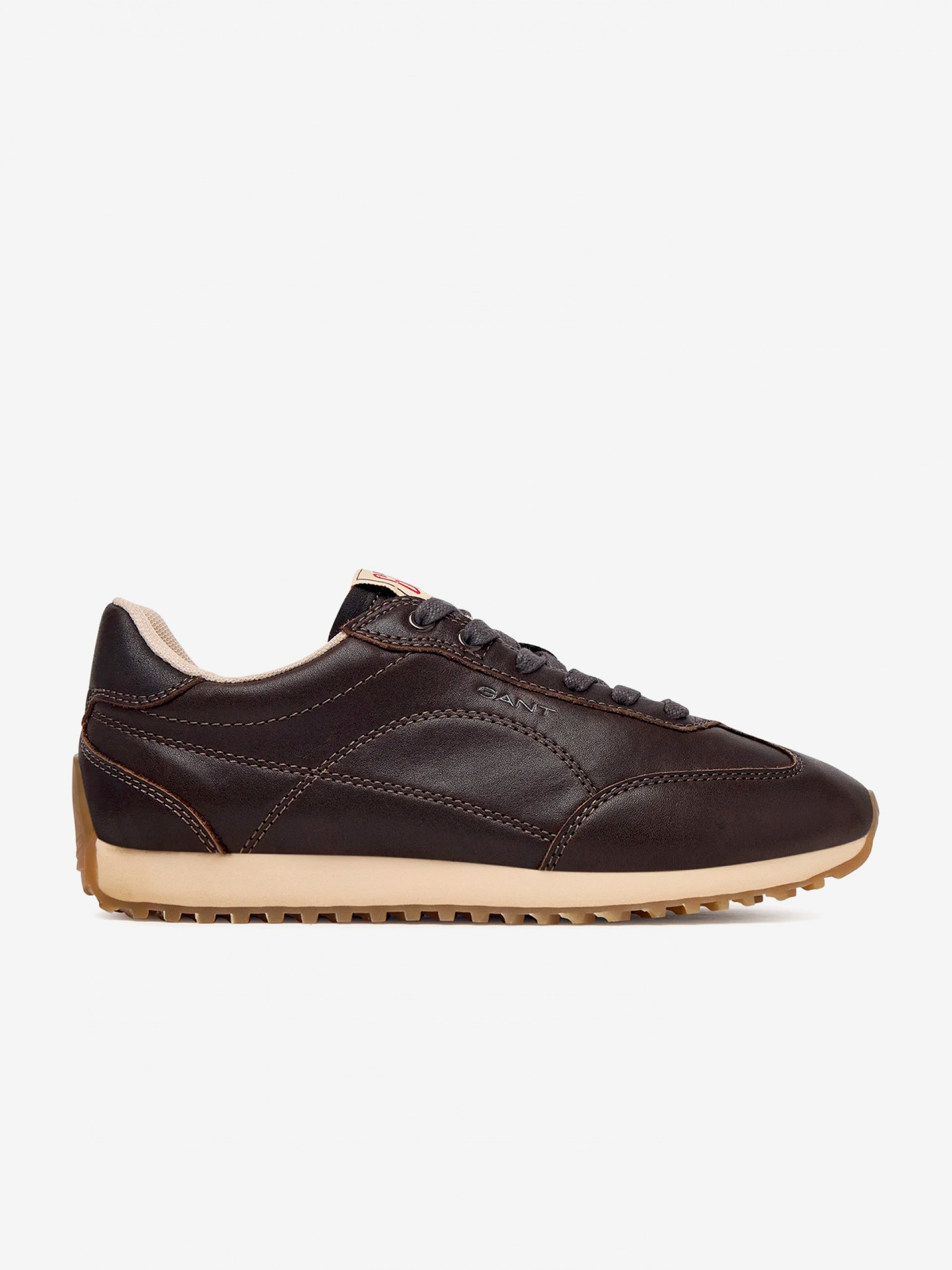 Gant Beja Brown Leather Sneakers For Women