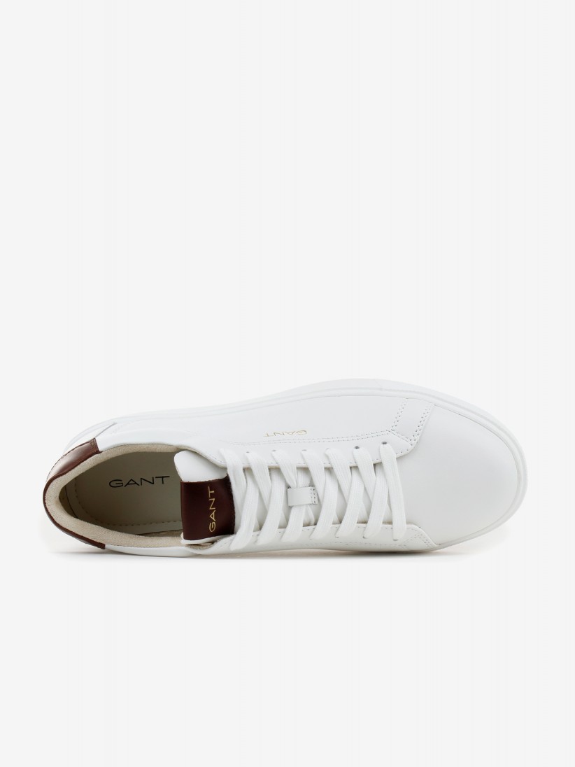 Gant Mc Julien Leather White and Brown Sneakers For Men