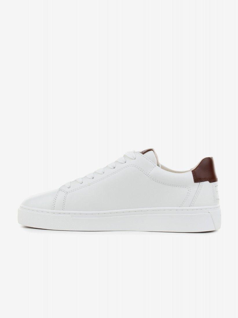 Gant Mc Julien Leather White and Brown Sneakers For Men