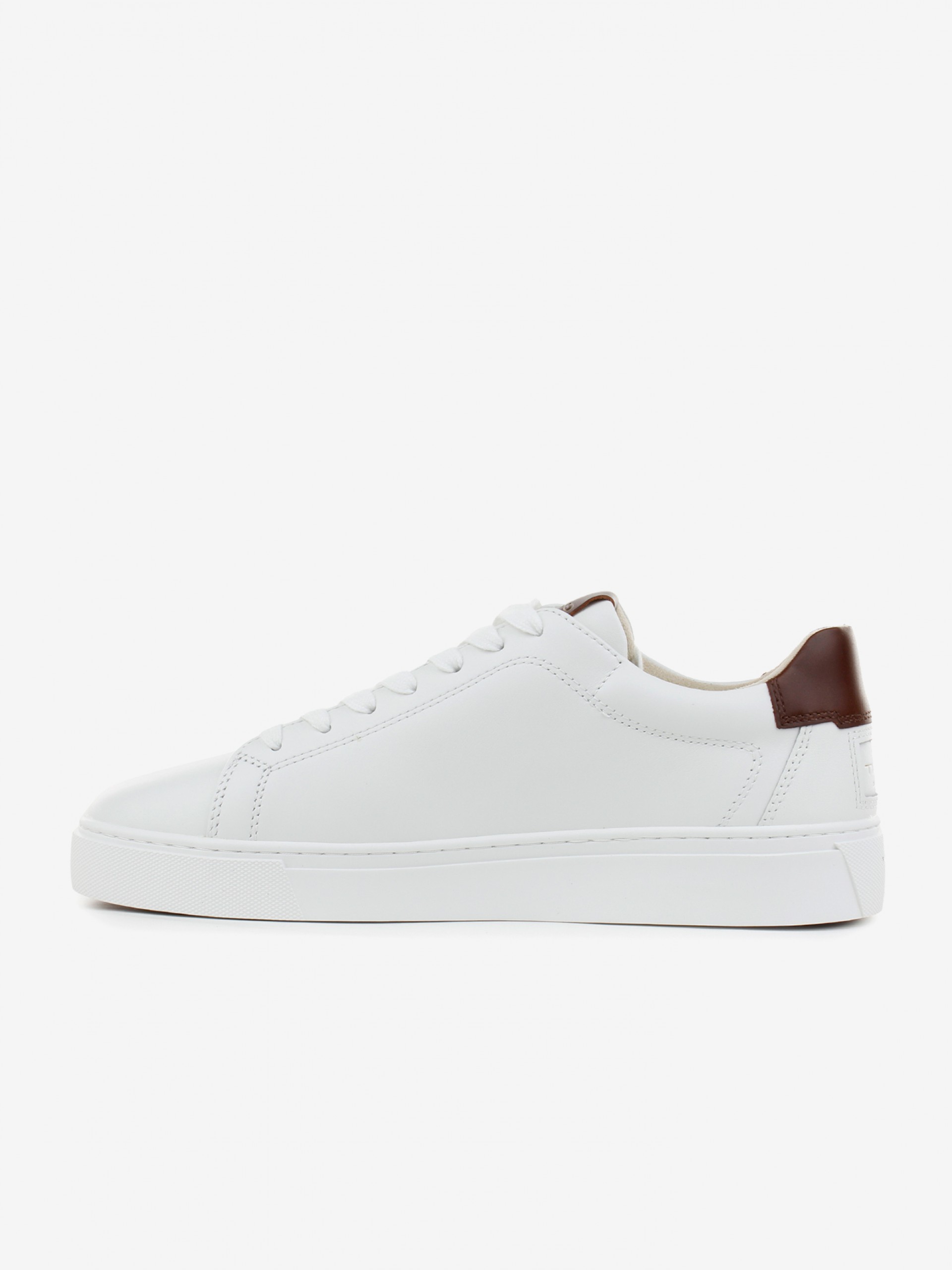 Gant Mc Julien Leather White and Brown Sneakers For Men