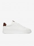 Gant Mc Julien Leather White and Brown Sneakers For Men