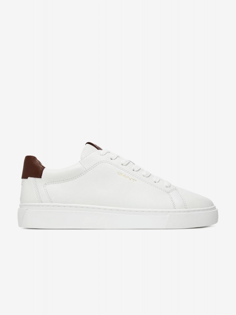 Gant Mc Julien Leather White and Brown Sneakers For Men