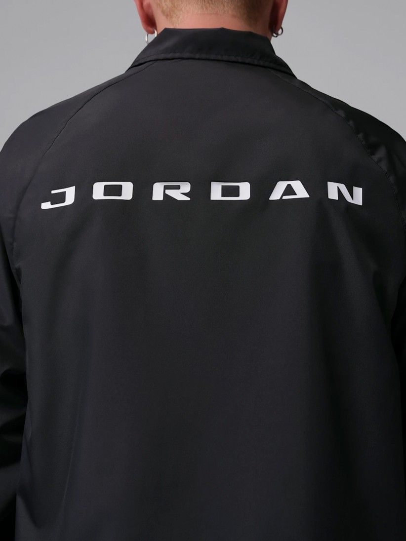 Nike Jordan Brooklyn Coaches Black Jacket Nike Jordan Brooklyn Coaches Black Jacket