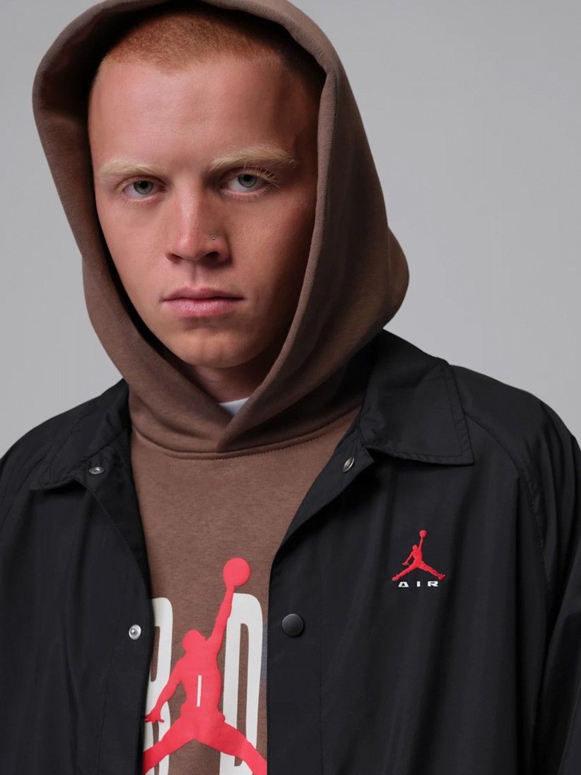 Nike Jordan Brooklyn Coaches Black Jacket Nike Jordan Brooklyn Coaches Black Jacket