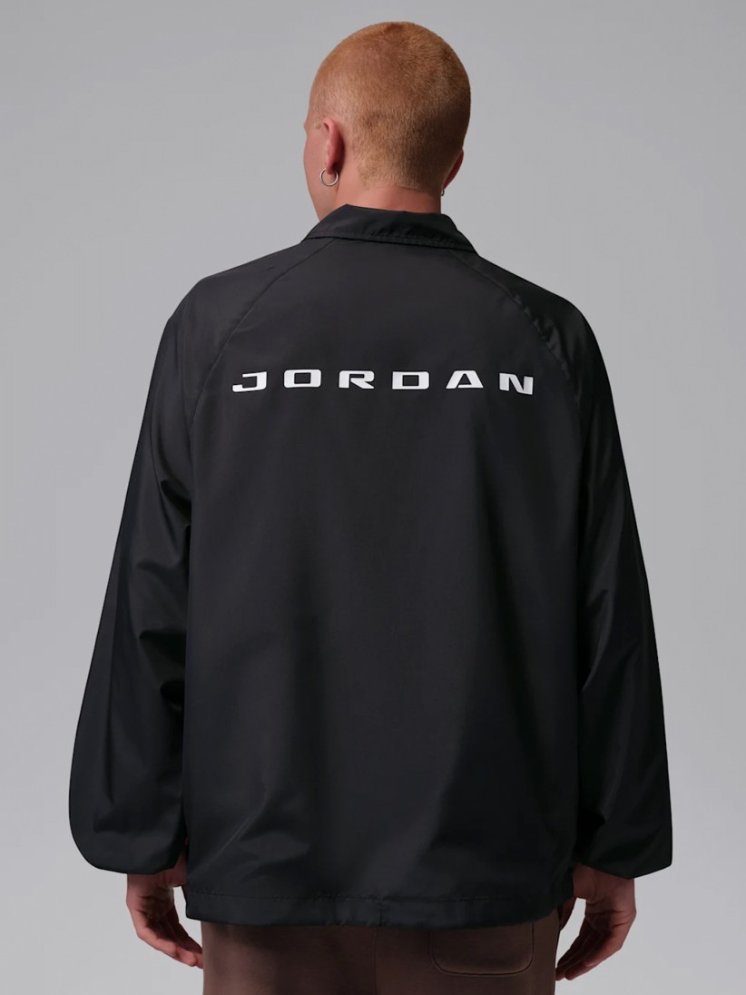 Nike Jordan Brooklyn Coaches Black Jacket Nike Jordan Brooklyn Coaches Black Jacket
