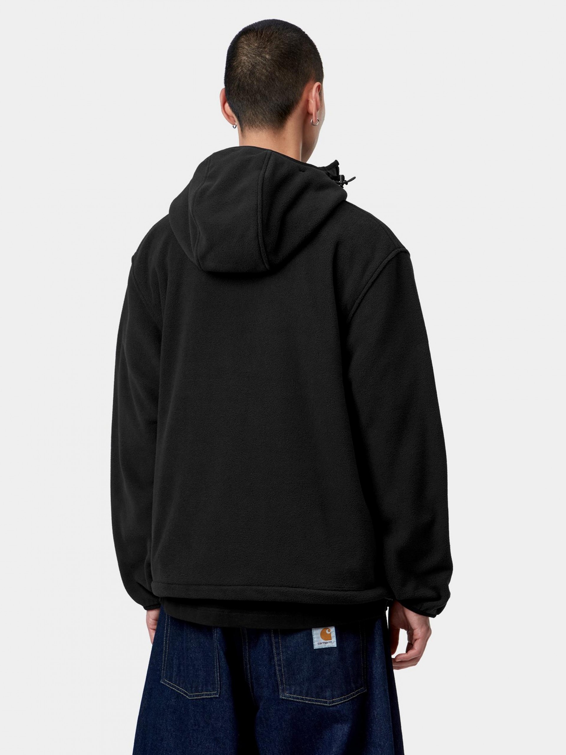Casaco com Capuz Carhartt WIP Blevin Liner Polar Preto