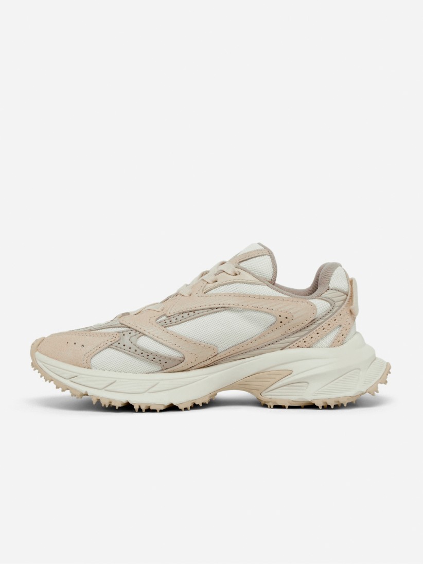 Sapatilhas Lacoste L003 Neo Shot Bege e Rosa Para Mulher
