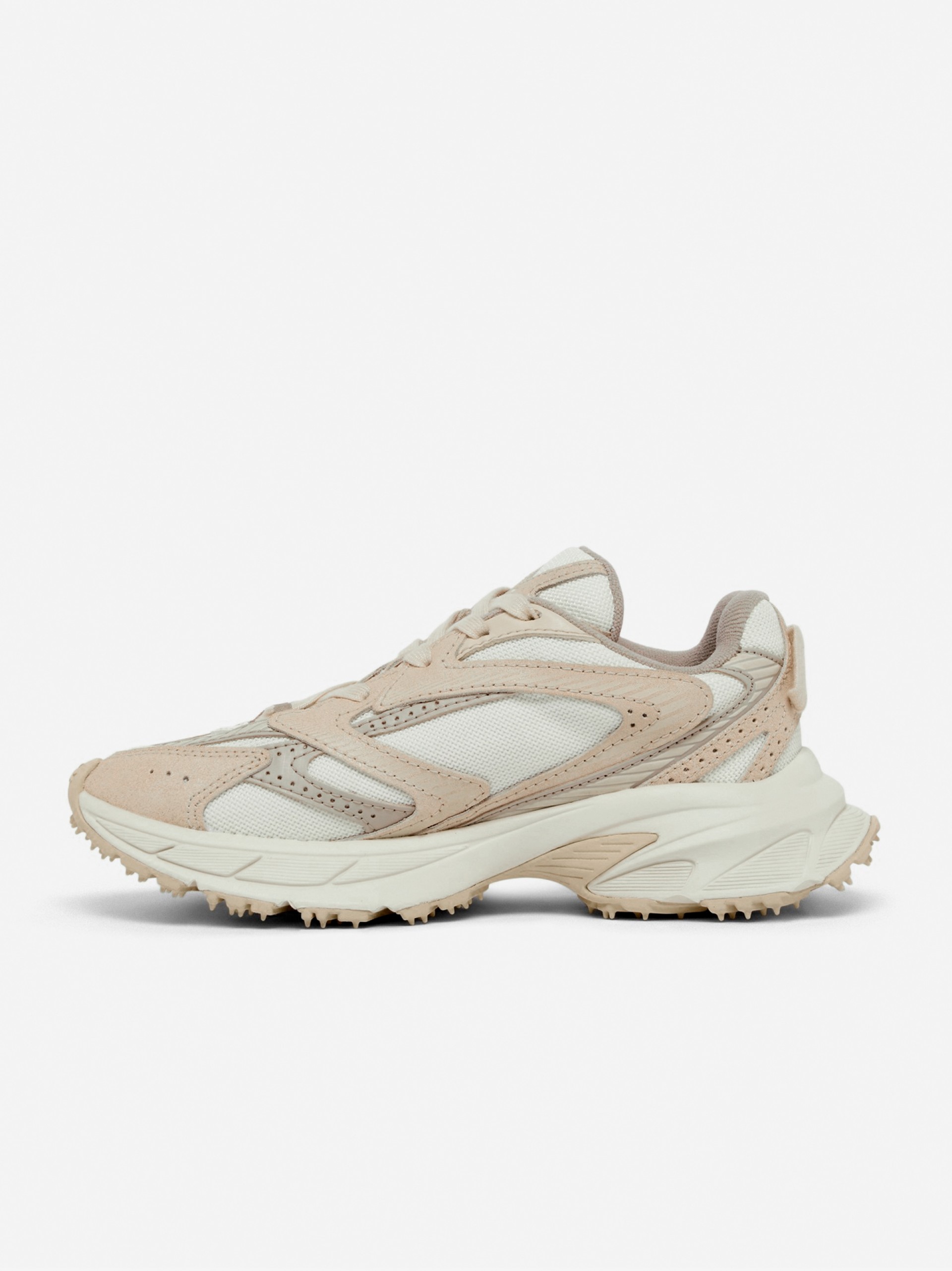 Sapatilhas Lacoste L003 Neo Shot Bege e Rosa Para Mulher