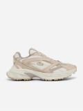 Sapatilhas Lacoste L003 Neo Shot Bege e Rosa Para Mulher