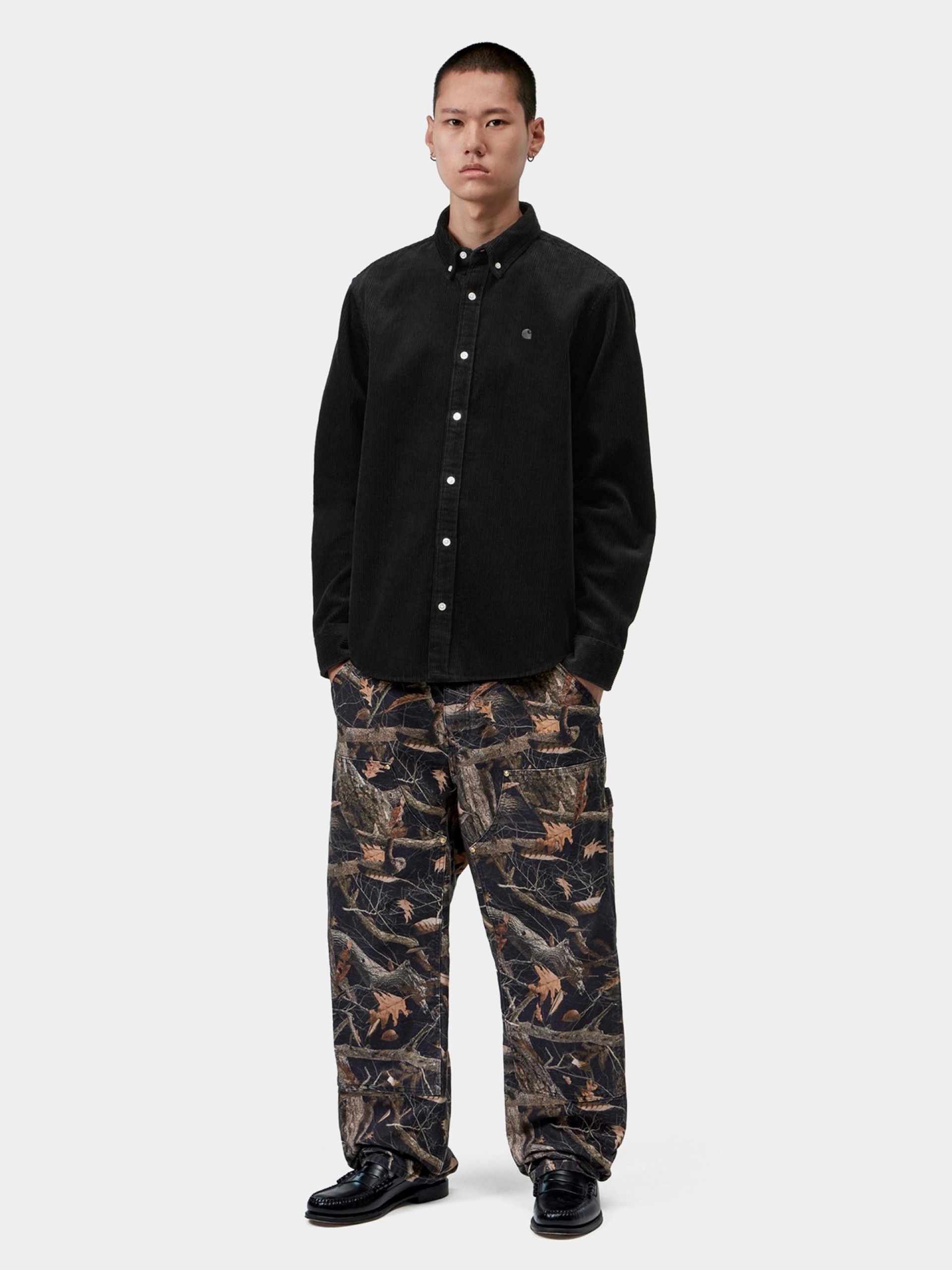 Carhartt WIP Madison Corduroy Black Shirt