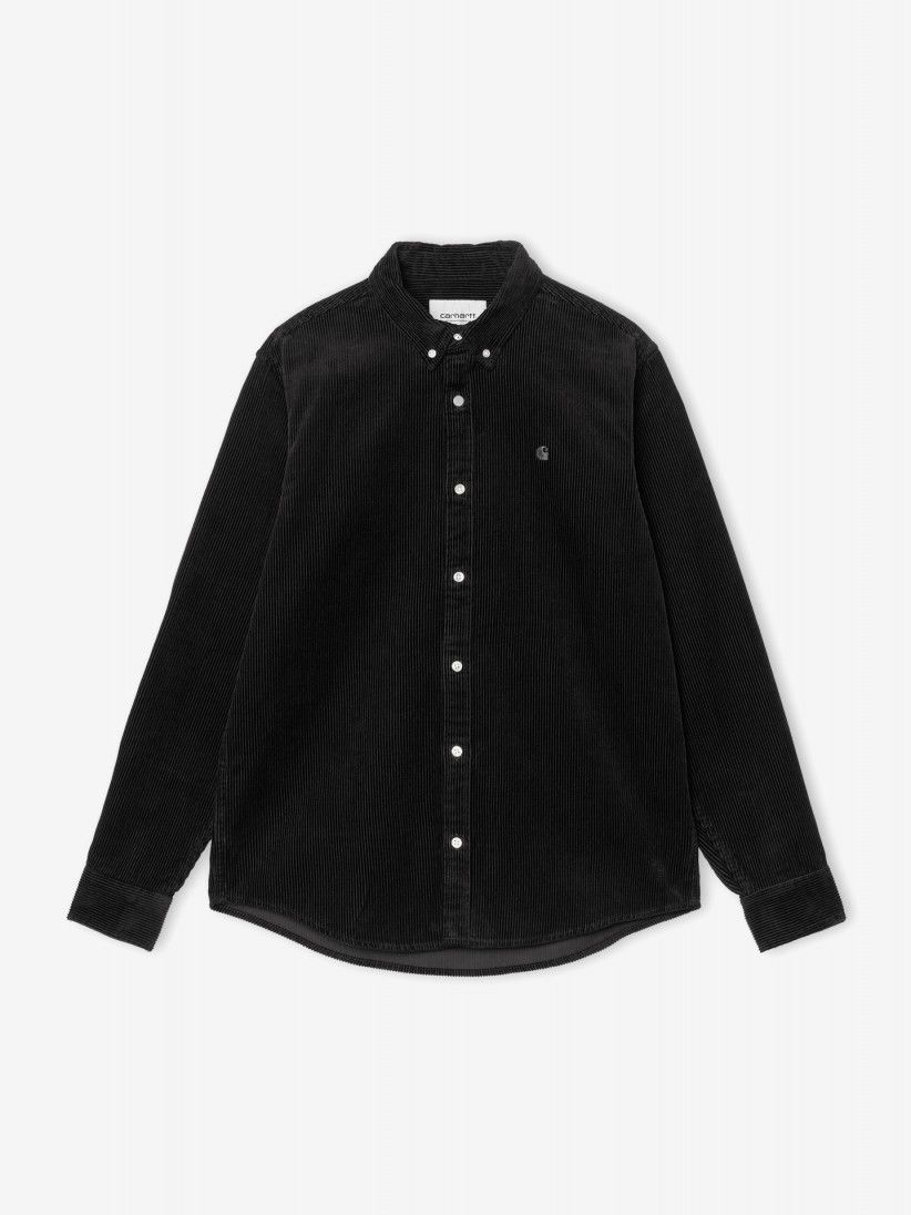 Camisa Carhartt WIP Madison Cord Bombazina Preta