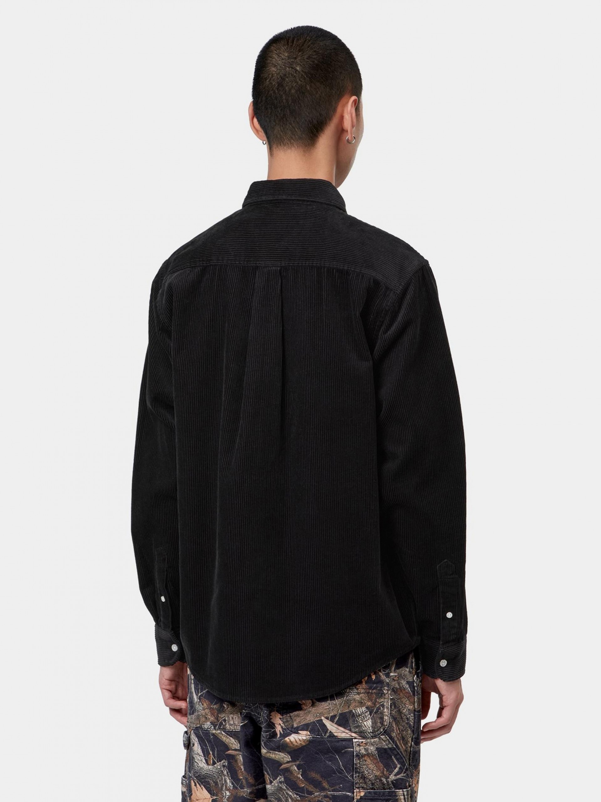 Carhartt WIP Madison Corduroy Black Shirt