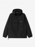 Carhartt WIP Pullover Black Hooded Windbreaker Jacket (Winter)