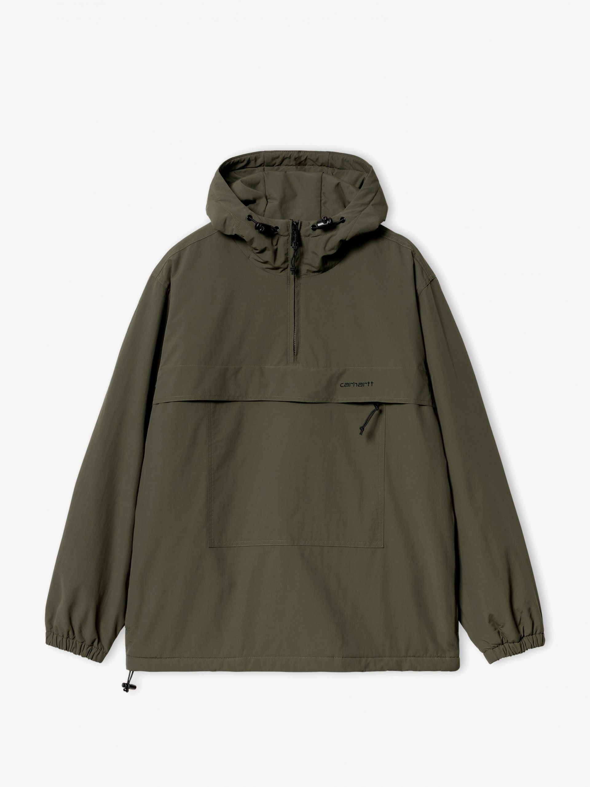 Chaqueta Cortavientos con Capucha Carhartt WIP Pullover Verde (Invierno)
