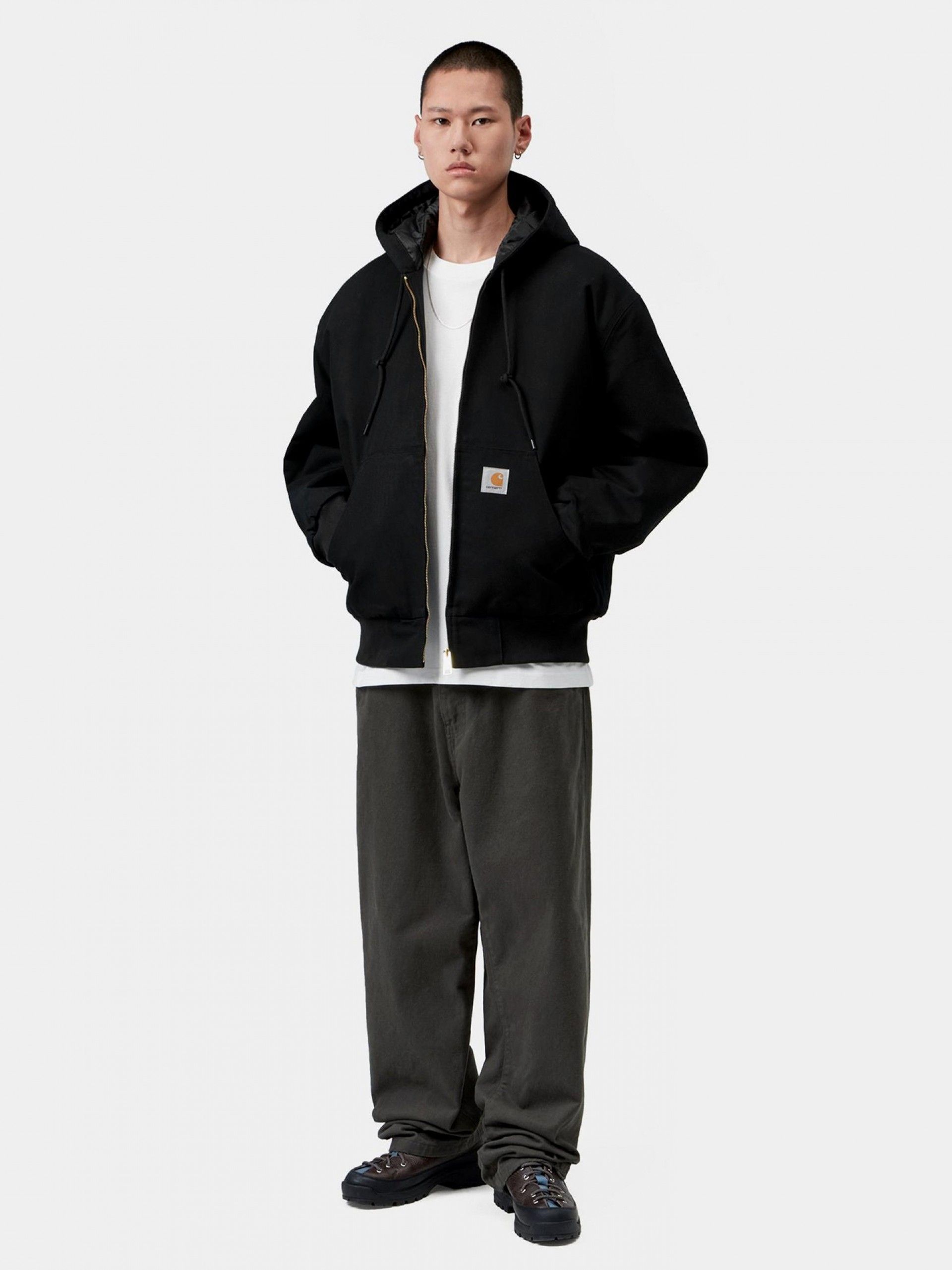 Carhartt WIP Active OG Black Hooded Jacket