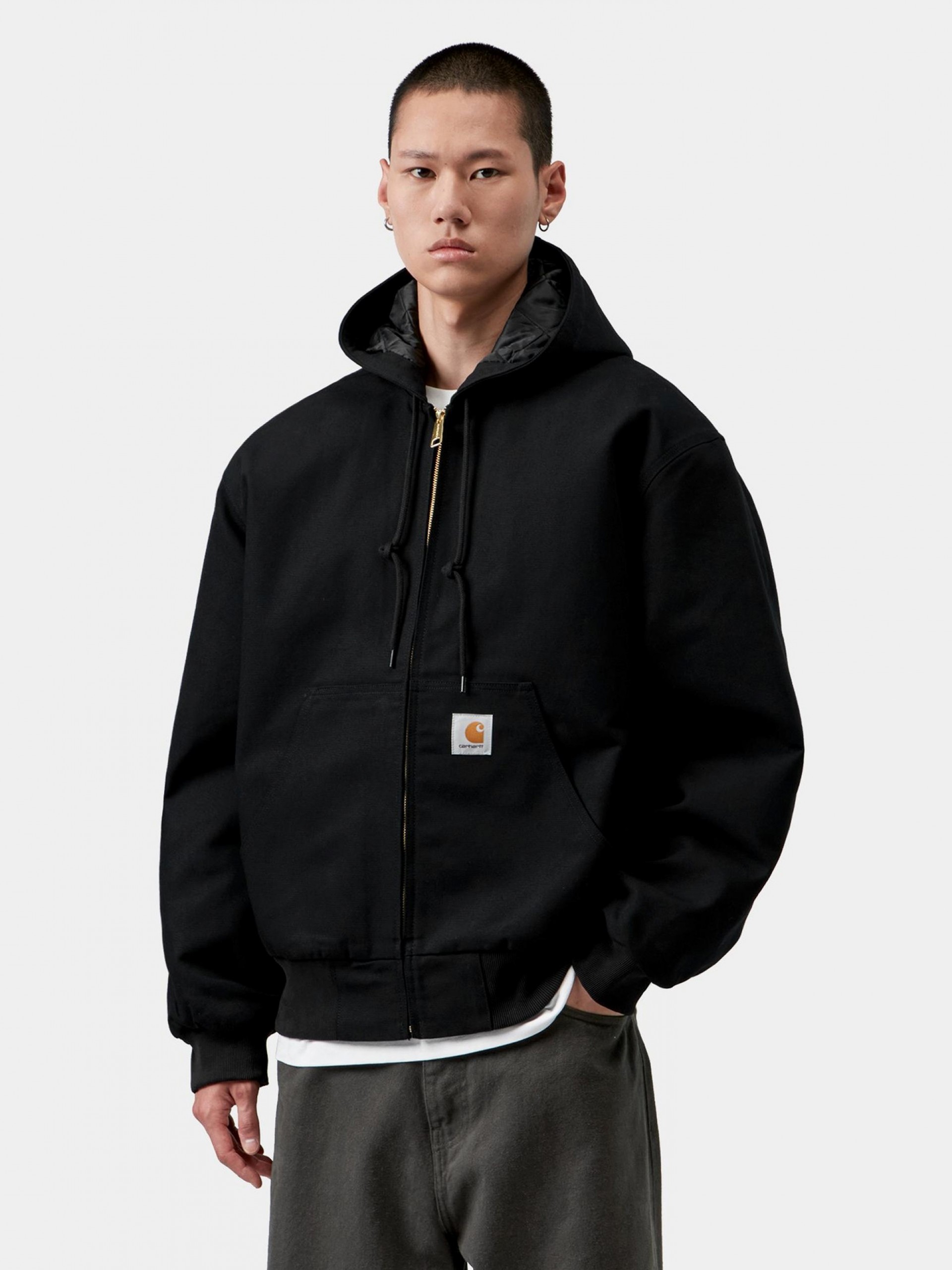 Carhartt WIP Active OG Black Hooded Jacket
