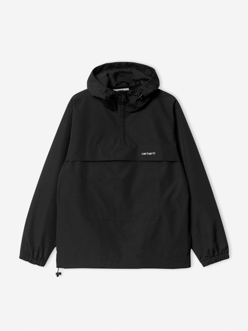 Carhartt WIP Pullover Black Hooded Windbreaker Jacket (Winter) Carhartt WIP Pullover Black Hooded Windbreaker Jacket (Winter)