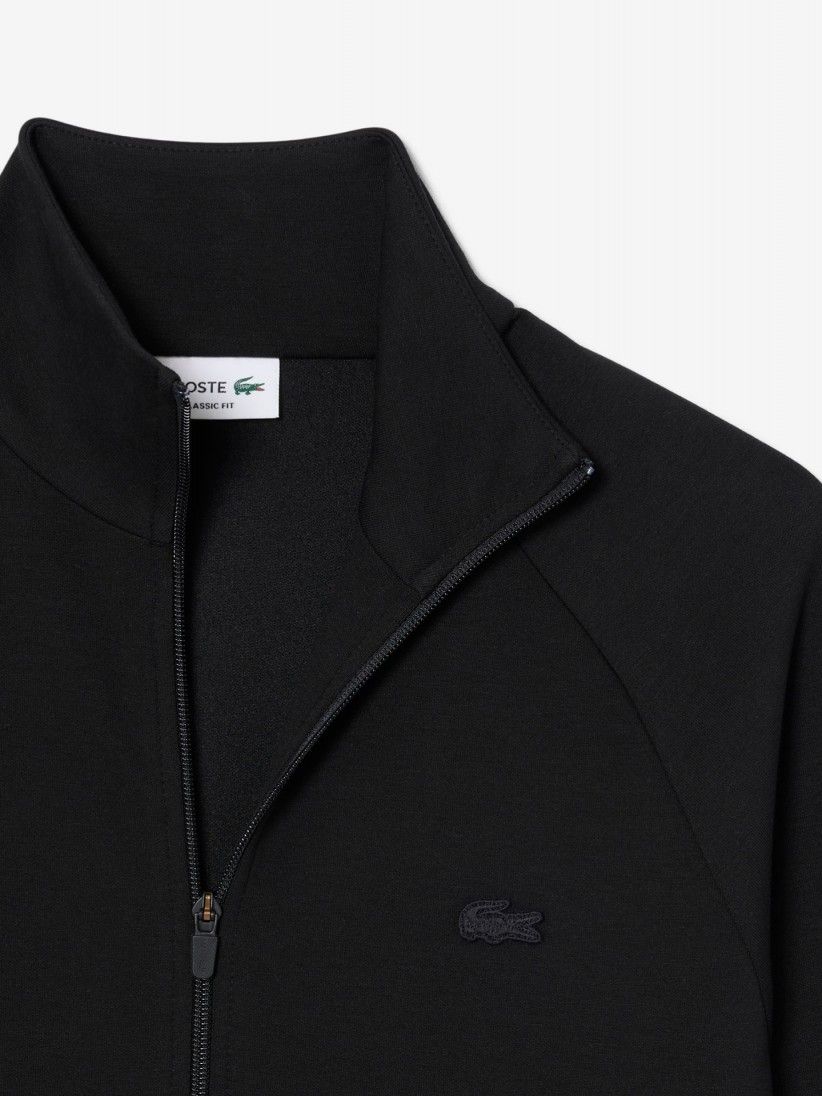 Chaqueta Lacoste Commuter de Punto Jersey Doble Negra