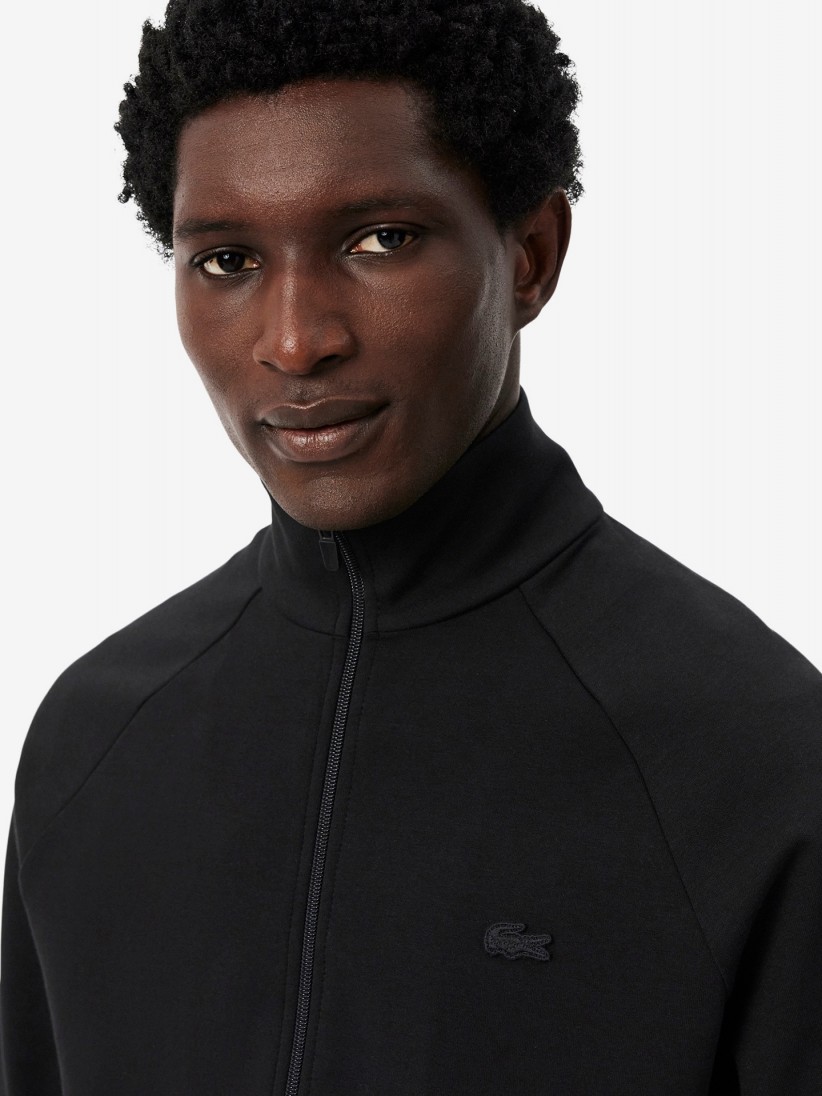 Chaqueta Lacoste Commuter de Punto Jersey Doble Negra