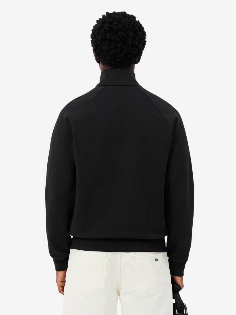 Chaqueta Lacoste Commuter de Punto Jersey Doble Negra
