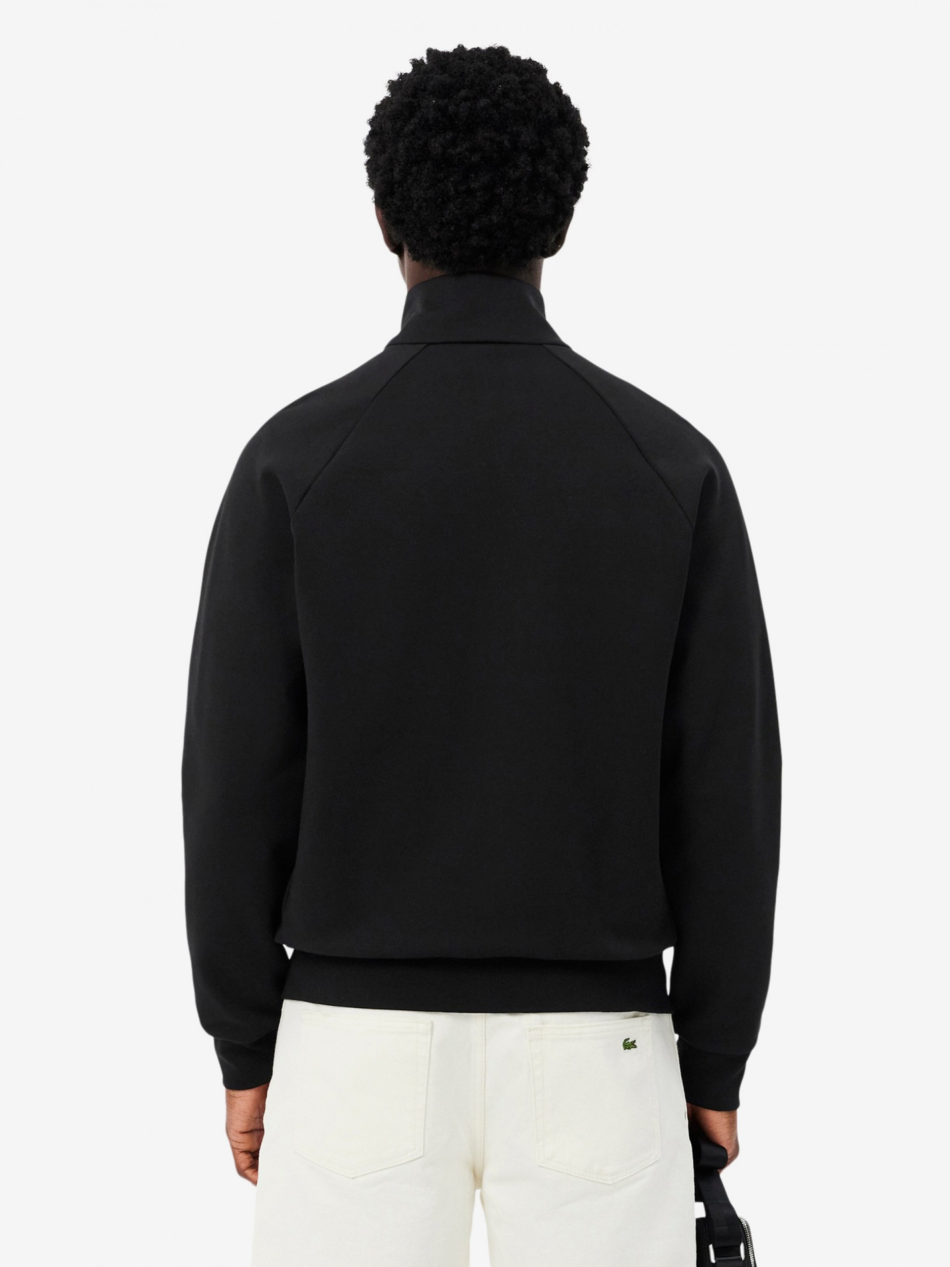Casaco Lacoste Commuter em Jersey de Dupla Face Preto