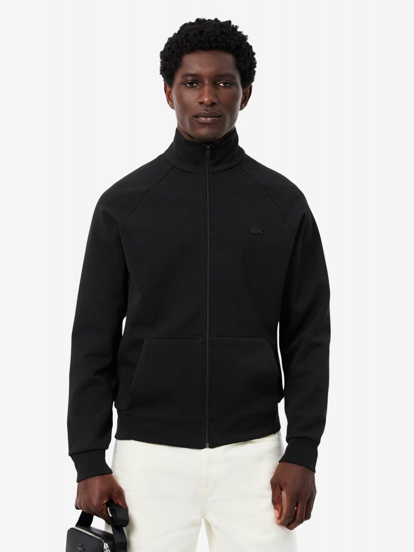 Chaqueta Lacoste Commuter de Punto Jersey Doble Negra