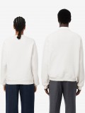 Sudadera Lacoste de Felpa Gruesa Loose Fit Blanca Sudadera Lacoste de Felpa Gruesa Loose Fit Blanca