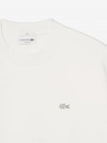 Sudadera Lacoste de Felpa Gruesa Loose Fit Blanca Sudadera Lacoste de Felpa Gruesa Loose Fit Blanca