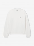 Sudadera Lacoste de Felpa Gruesa Loose Fit Blanca Sudadera Lacoste de Felpa Gruesa Loose Fit Blanca