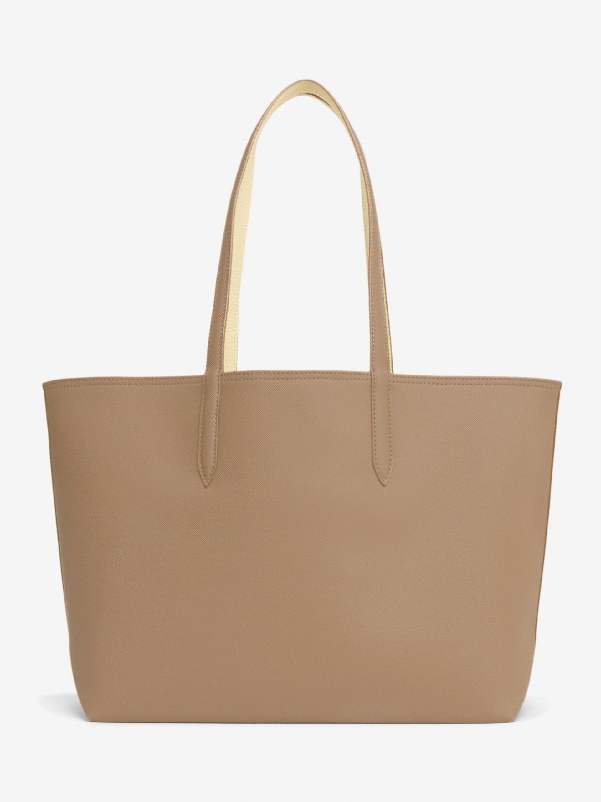 Mala Grande Lacoste Anna Bege Reversível com Bolsa