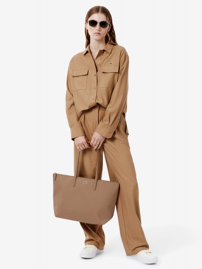 Lacoste L.12.12 Concept Brown Tote Lacoste L.12.12 Concept Brown Tote