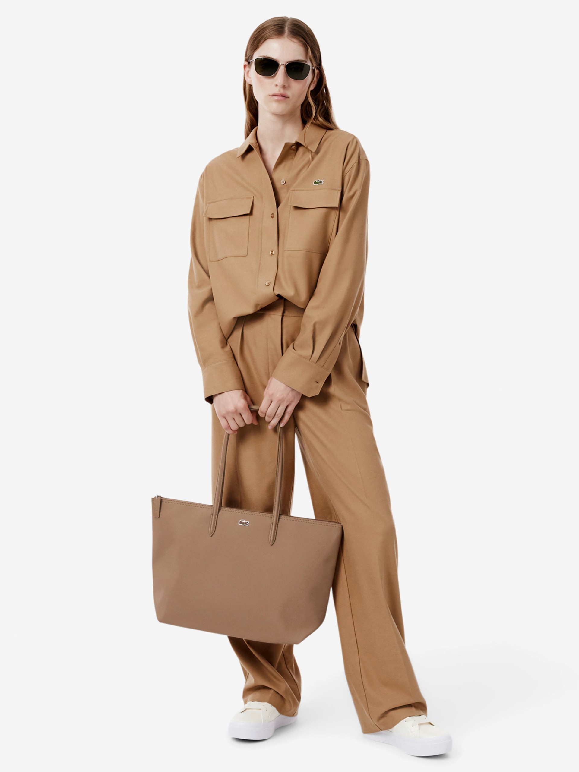 Lacoste L.12.12 Concept Brown Tote