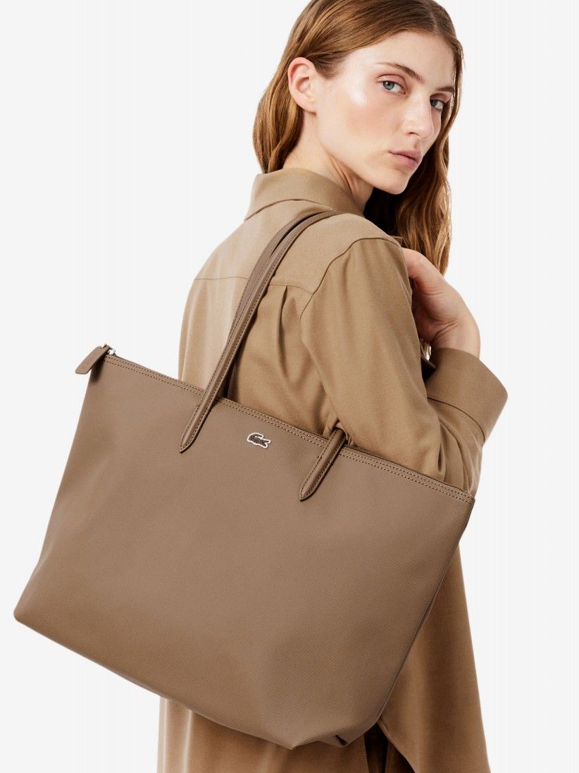Lacoste L.12.12 Concept Brown Tote Lacoste L.12.12 Concept Brown Tote