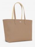 Lacoste Anna Zipped Beige Tote