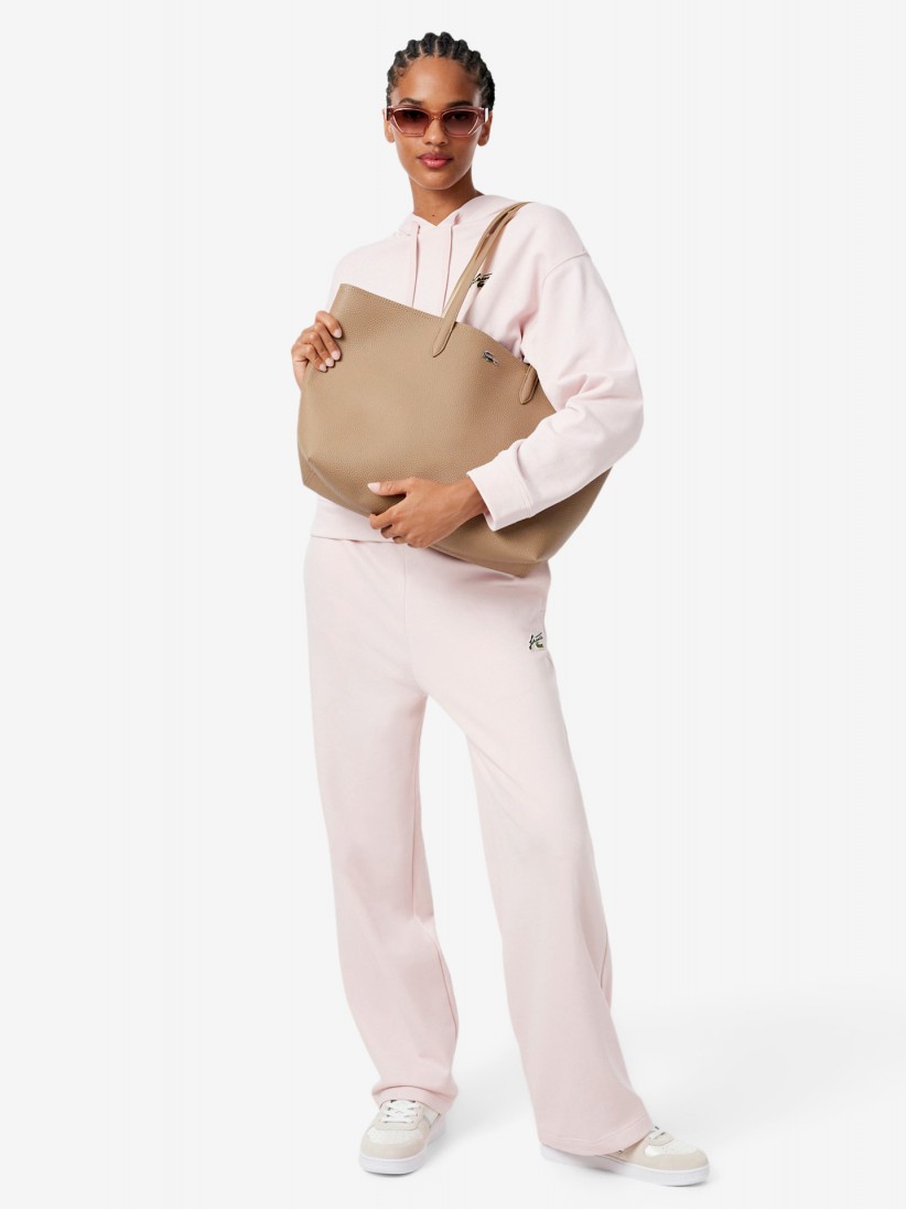 Lacoste Anna Zipped Beige Tote