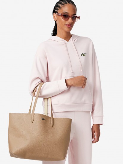 Lacoste Anna Zipped Beige Tote