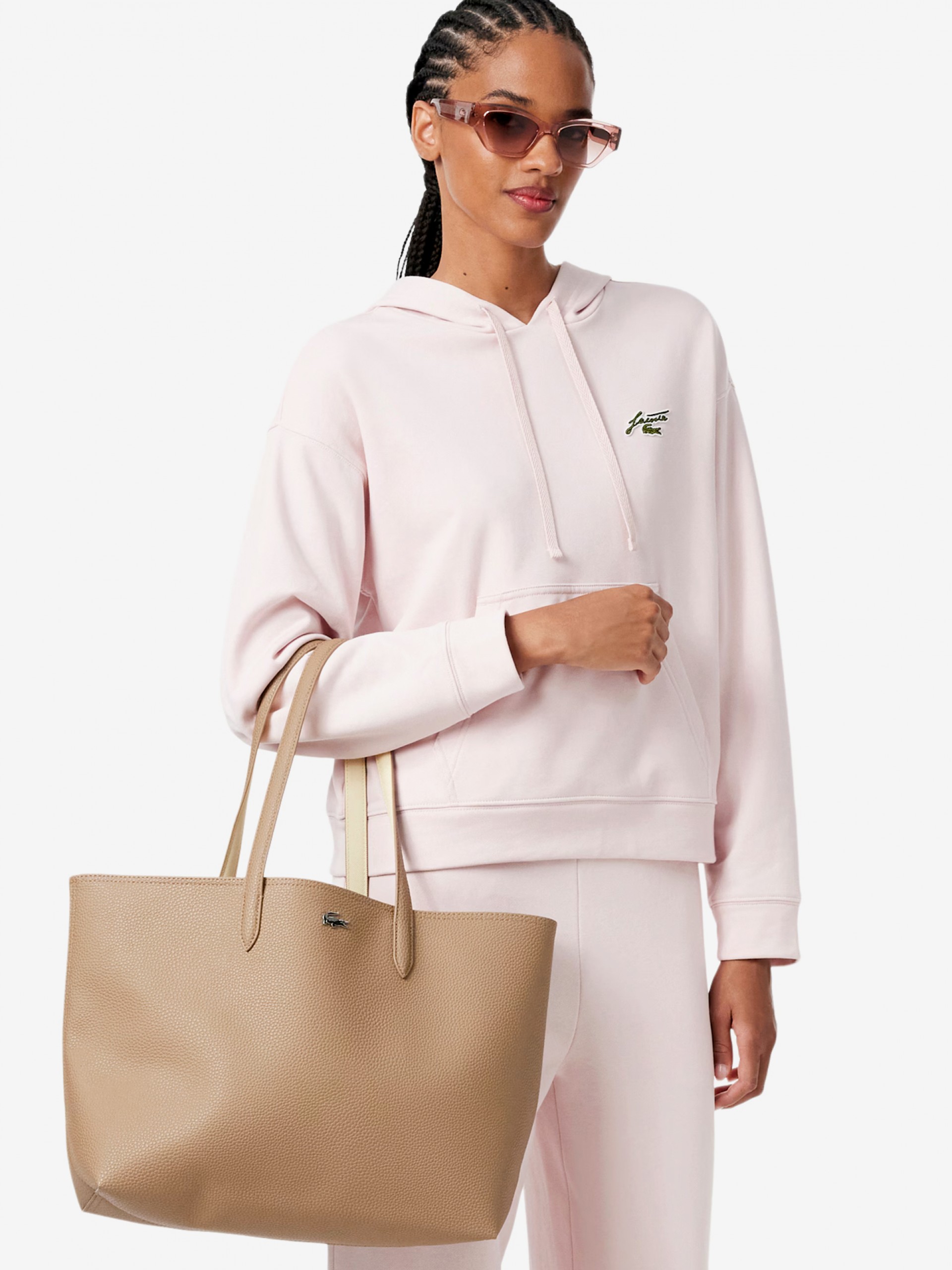 Mala Grande Lacoste Anna Zipped Bege