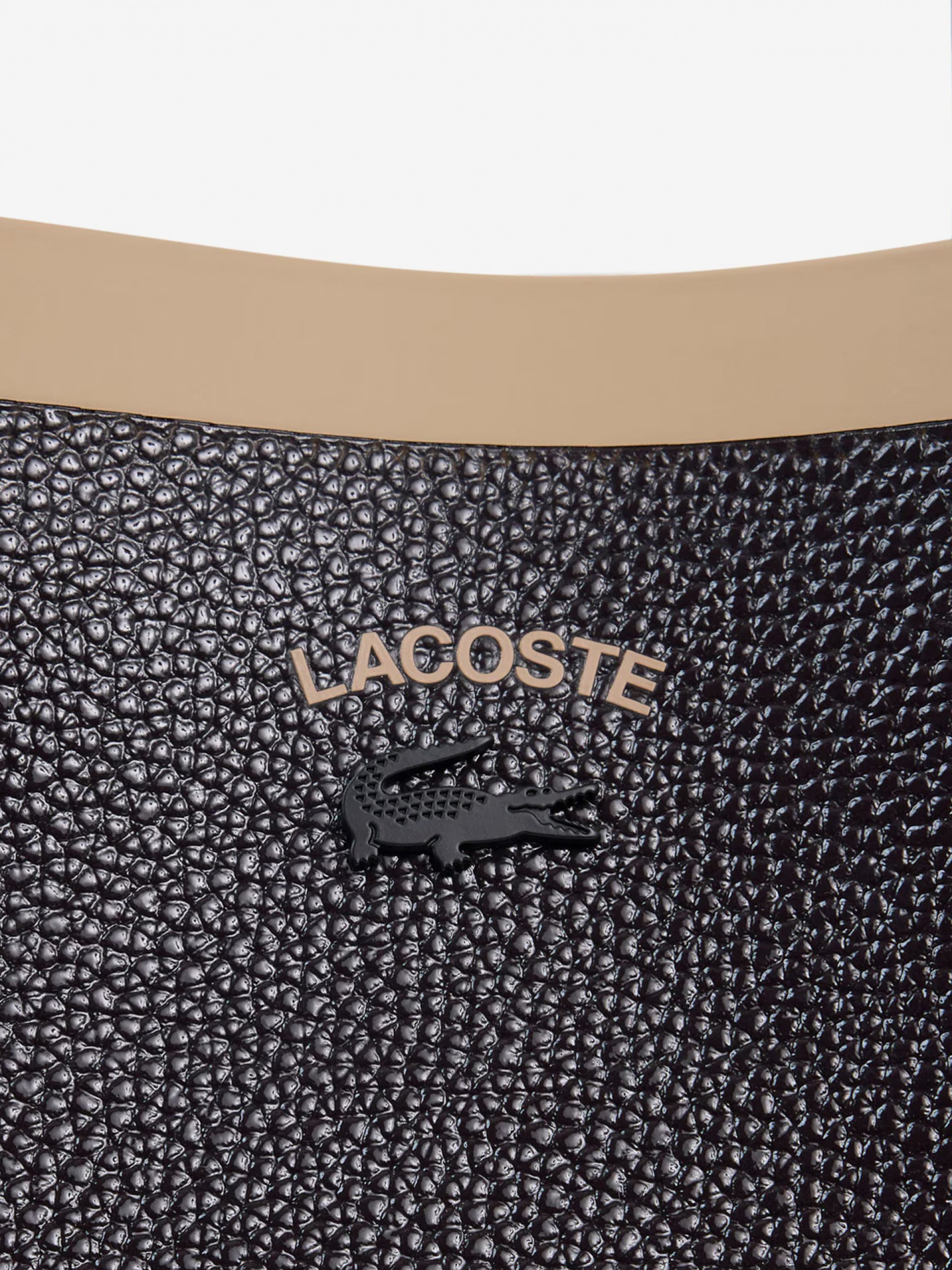 Lacoste Anna Brown Reversible Tote with Clutch