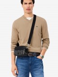 Bandolera Lacoste The Blend Negra Para Hombre