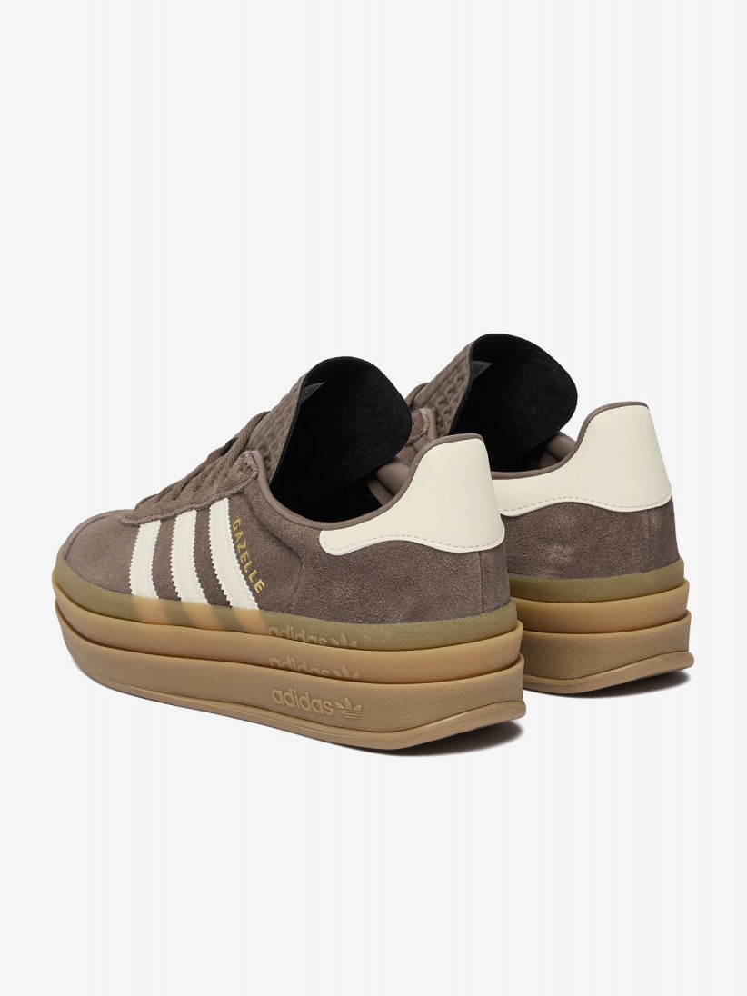 Sapatilhas Adidas Gazelle Bold J Castanhas Em Camur�a